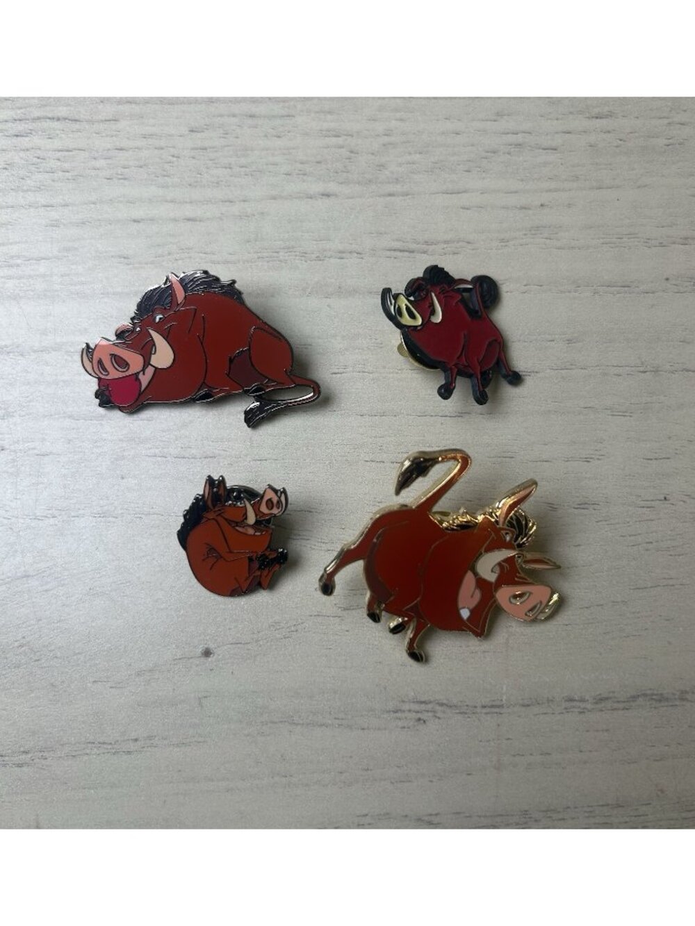 Disney Pumbaa Pins The Lion King Trading Pins Lot Of 4 Pins Gift